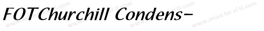 FOTChurchill Condens字体转换